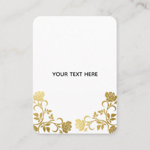 Create Your Own Golden Elegant Business Card