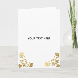 Create Your Own Golden Elegant Card