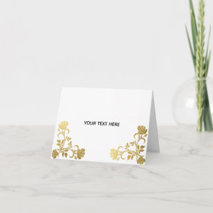 Create Your Own Golden Elegant Thank You Card