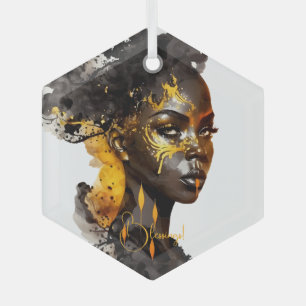 Create Your Own Golden Goddess Glass Tree Decoration