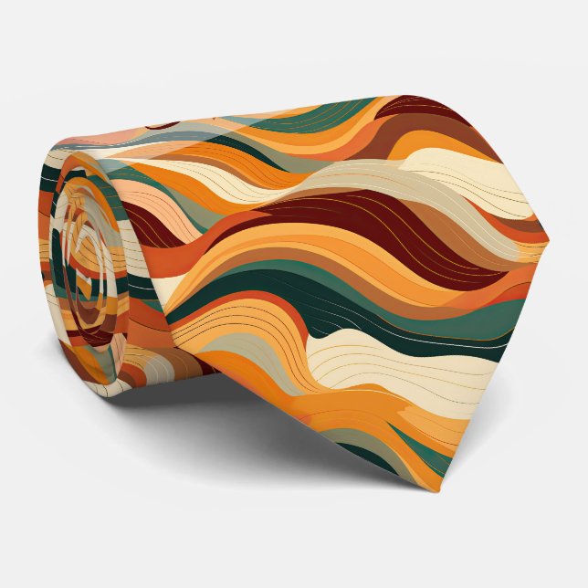 Create Your Own Golden Summer Heat Waves Tie (Rolled)