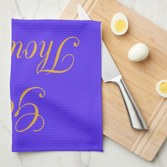 Create Your Own Good Thoughts With Love  Tea Towel (Quarter Fold)