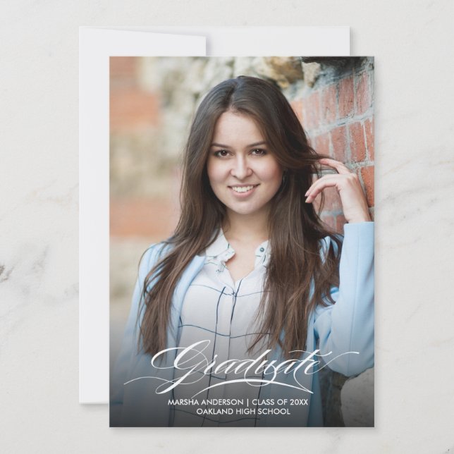 Create Your Own Graduation Photo Invitation (Front)