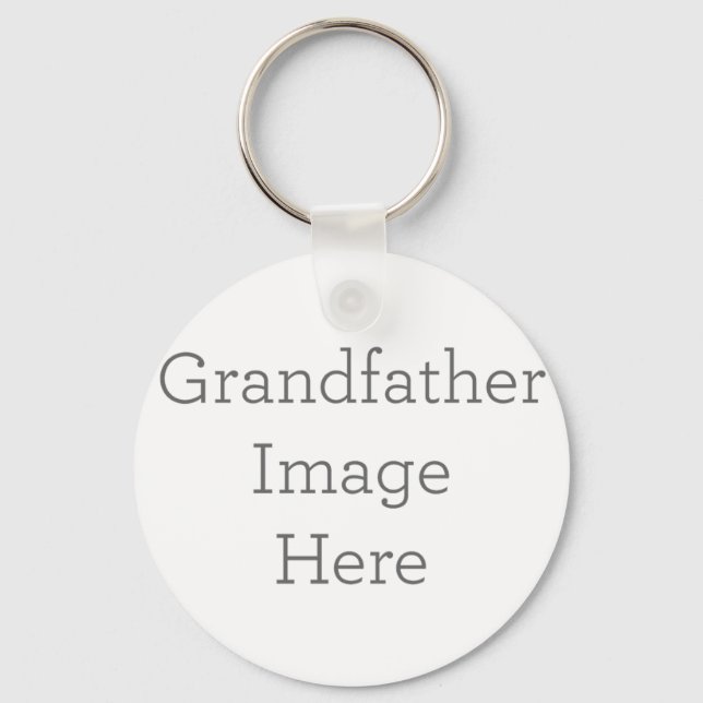 Metal Circle Keychain, 5.08 cm (Front)