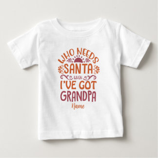 Create Your Own Grandpa Santa Baby T-Shirt