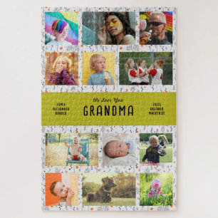 Create Your Own Grandparents Photo Collage Jigsaw Puzzle