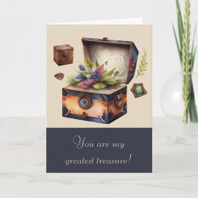 Create Your Own Greatest Treasure Holiday Card (Front)