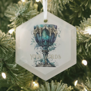 Create Your Own Green Nature Chalice Glass Tree Decoration