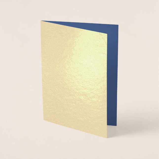 Create Your Own grey blue editable Foil Card (Front)