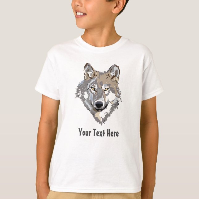 Create Your Own Grey Wolf T-Shirt (Front)