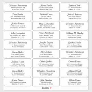 Create your own Guest Name and Address