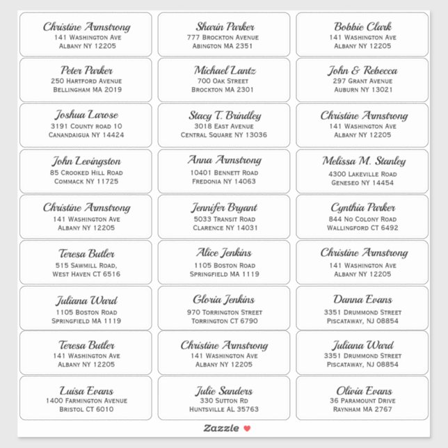 Create your own Guest Name and Address (Sheet)