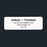 Create your own Guest Name and Address Sticker<br><div class="desc">These simple minimalist typography return address labels are perfect for a simple wedding. Create your own Guest Name and Address Sticker</div>