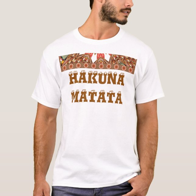 Create Your Own Hakunamatata Basic TShirt Template (Front)