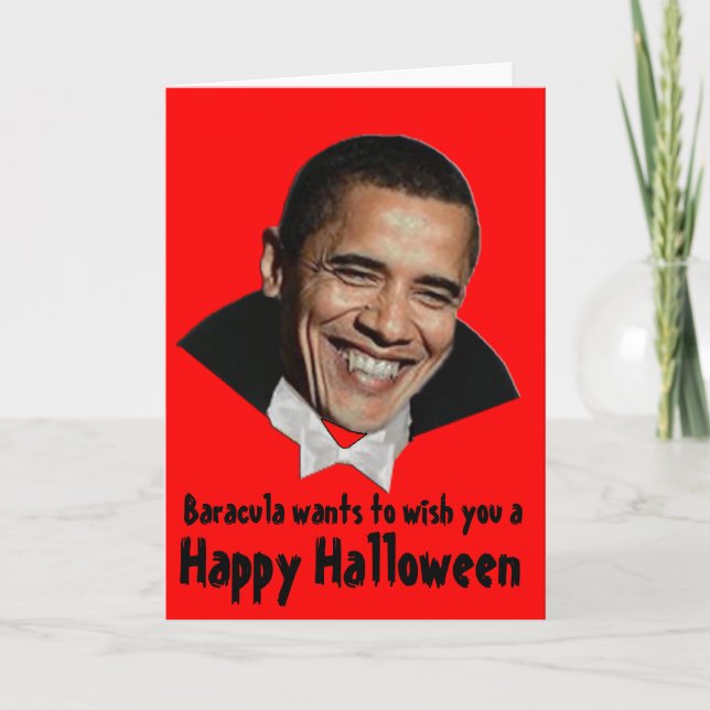 Create Your Own Halloween Card: Baracula Card (Front)