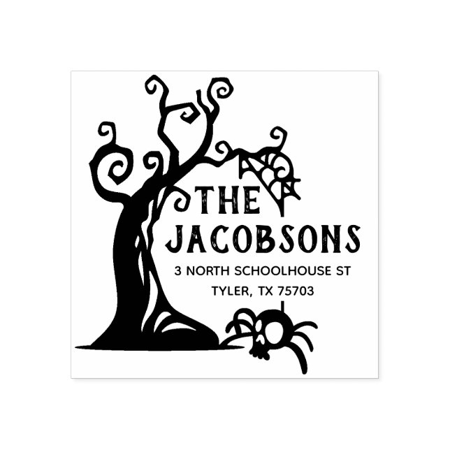 Create Your Own Halloween Return Address Rubber Stamp (Imprint)