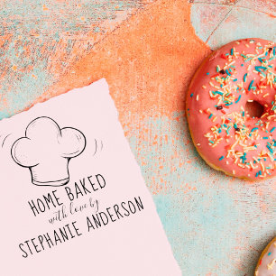 Create Your Own Hand-drawn Chef's Hat Home Baked Rubber Stamp