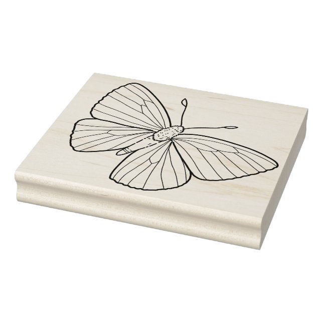 Create Your Own Hand Drawn Moth Doodle Rubber Stamp (Stamp)