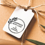 Create Your Own Handmade With Love Circular Rubber Stamp<br><div class="desc">Rubber stamp for all your handmade work.</div>