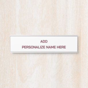 Create Your Own Hanging Name Plate