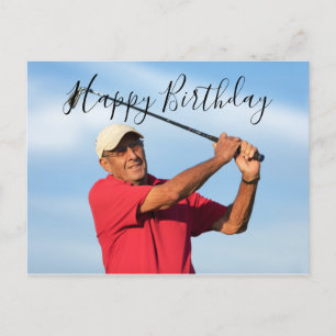 Create Your Own Happy Birthday to golfer  Postcard