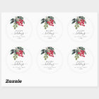 Create Your Own Happy Holiday Script Round Sticker