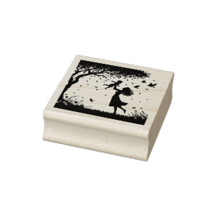 Create Your Own Happy Mother Baby Nature Floral Rubber Stamp