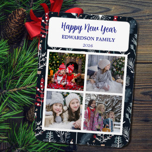 Create your own Happy New Year photo collage Magnet