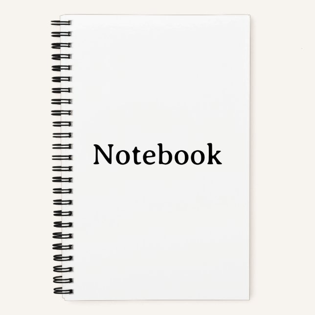 Create Your Own Hardcover 5.5" x 8.5" Spiral Notebook (Front)
