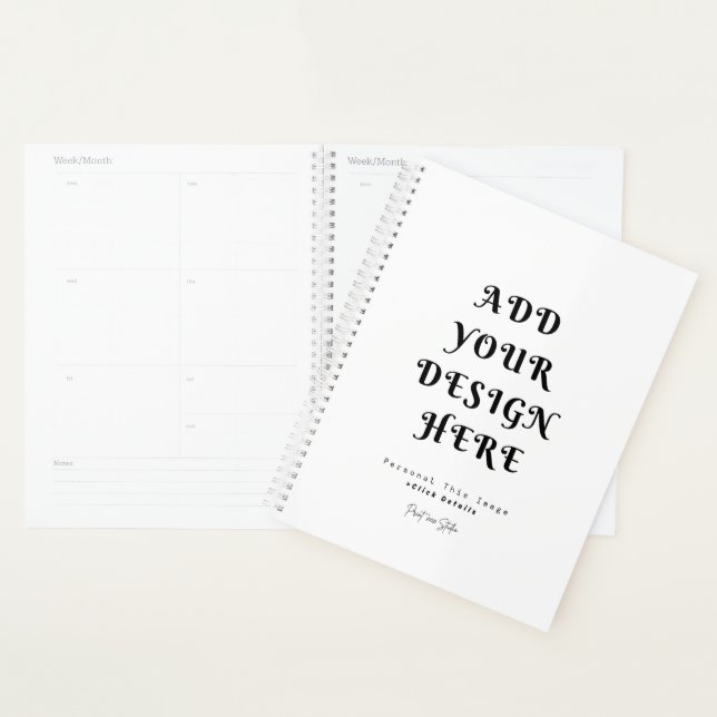 Create Your Own Hardcover Spiral Planner (Display)