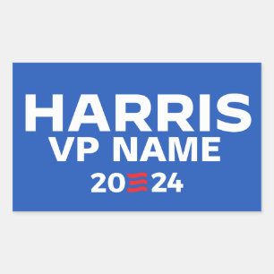 Create Your Own Harris / VP Ticket 2024 Rectangular Sticker