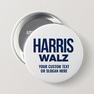 Create Your Own Harris Walz 2024 7.5 Cm Round Badge