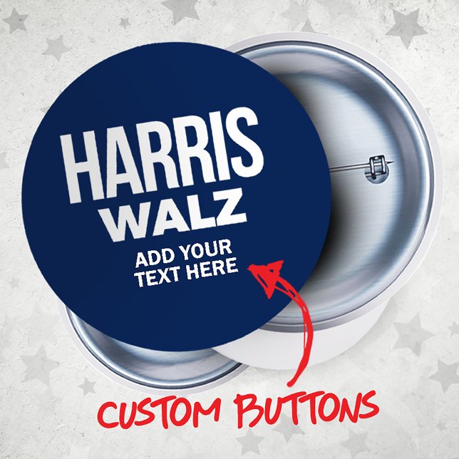 Create Your Own Harris Walz 2024 Bottle Opener (Harris Walz Custom Campaign Buttons, Bottle Opener and Gifts. Add your own text or slogan!)