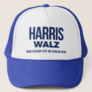 Create Your Own Harris Walz 2024 Trucker Hat