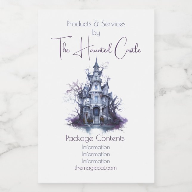 Create Your Own Haunted Castle Apothecary Label (Single Label)