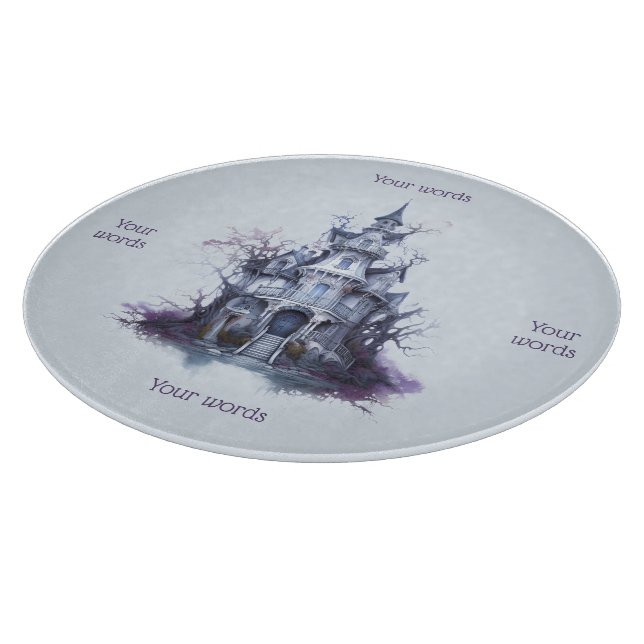 Create Your Own Haunted Castle Cutting Board (Corner)