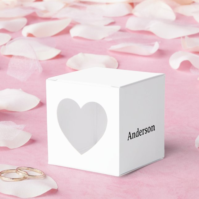 Create Your Own Heart 2" x 2" x 2" Favour Box (Wedding)