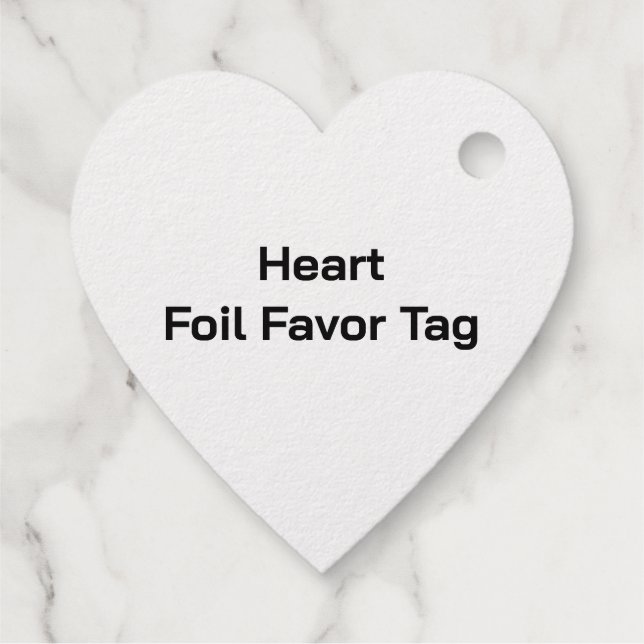Create Your Own Heart Favour Tags (Back)