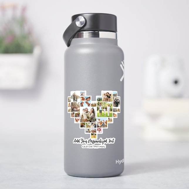 Create Your Own Heart Shaped Photo Collage (HydroFlask)