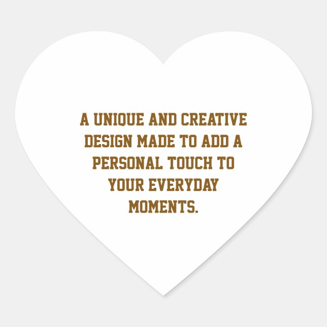 Create Your Own Heart Sticker (Front)