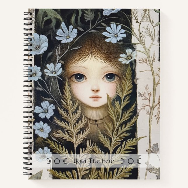 Create Your Own Hedge Witch Botanical Notebook (Front)