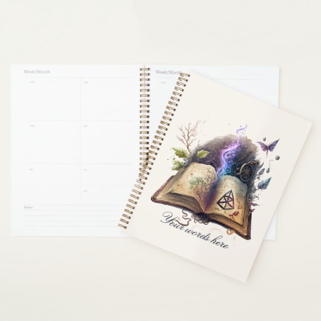 Create Your Own Hedge Witch Spell Book Planner (Display)