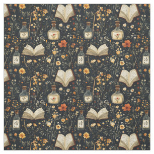 Create Your Own Hedge Witch Wildflower Grimoire Fabric