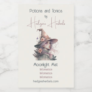 Create Your Own Hedge Witch Wine Label