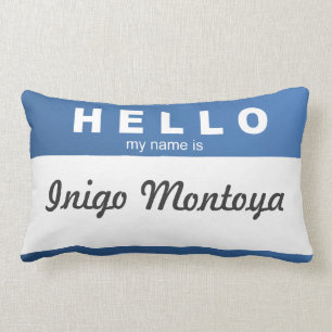 Create Your Own "Hello, My Name Is..." Pillow! Lumbar Cushion