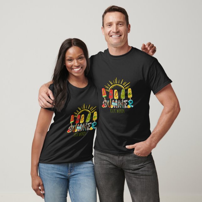 Create Your Own Hello Summer Ice Cream T-Shirt (Unisex)
