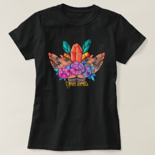 Create Your Own Henna Hands Crystals & Roses T-Shirt