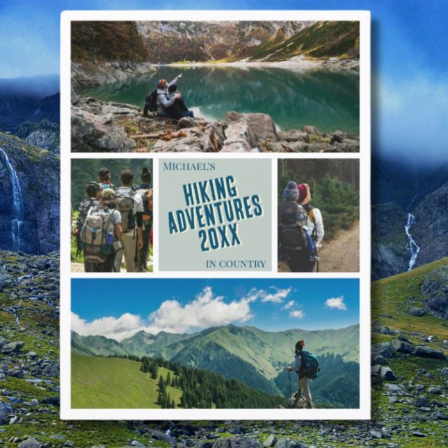 Create your own hiking hiker highlights photo  postcard (Creator Uploaded)