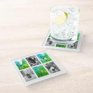 Create Your Own Hilarious Dog Photography 🐶🍹 Glass Coaster
