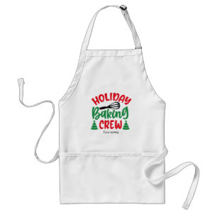 Create Your Own Holiday Baking Crew Christmas Standard Apron